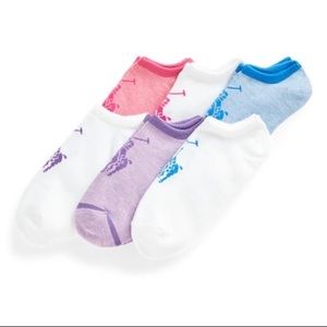 Polo Ralph Lauren Big Pony No-Show Sock (6-Pack) - Girls 8-9.5
